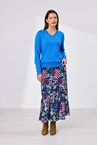 BECKY MERINO JUMPER - bright blu